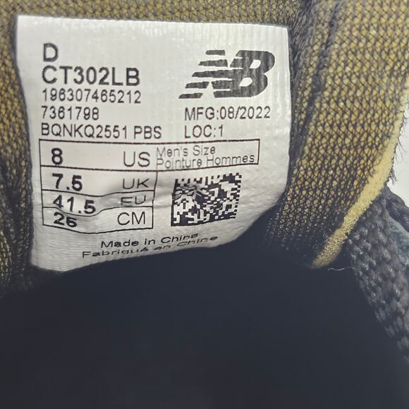 New Balance CT302 Triple Black Men\'s Size 8 - NEW! main image 8
